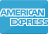 American Express payment logo icon on blue background for dental practice payments