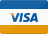 Visa credit card logo payment method icon for dental services billing